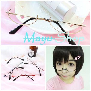 Kính nửa gọng thời trang Gọng kính Moe Cosplay (ib để xem ảnh thật) Glasses