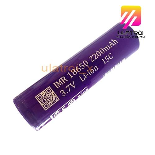 Pin tím TL IMR 18650 xả cao 15c , 2200mAh, chuyên pin Power Tools