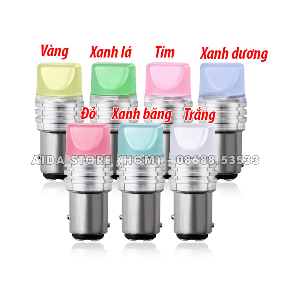 01 bóng đèn LED phanh, stop chớp f1 - 1157 9smd 2835 8.5w max sáng