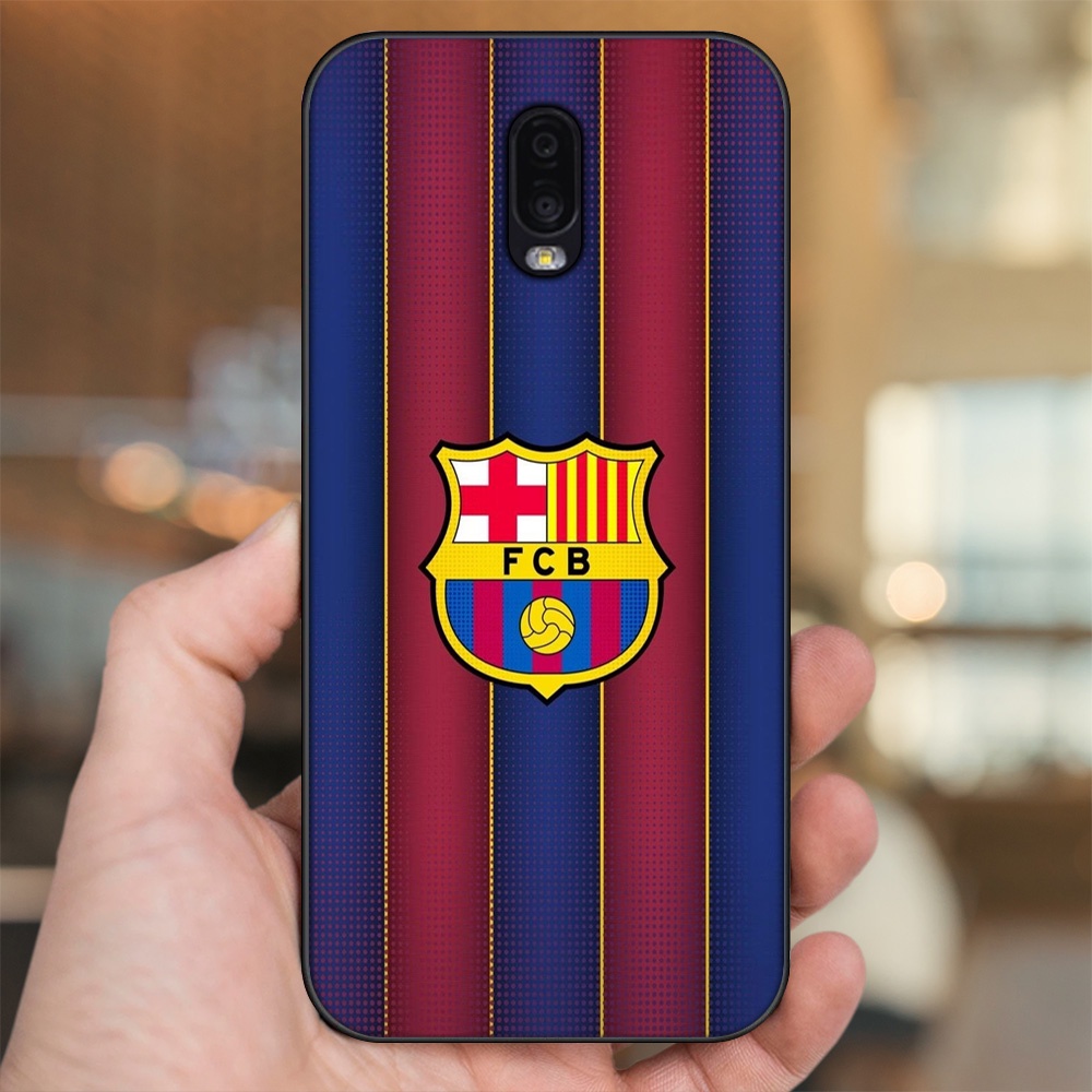 Ốp lưng Samsung J7 Plus viền đen in hình Barcelona Barca