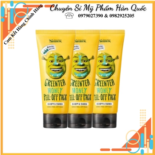 Mặt Nạ Lột Mụn Đầu Đen Trà Xanh Shrek Green Tea Honey Peel Off Pack 150ml