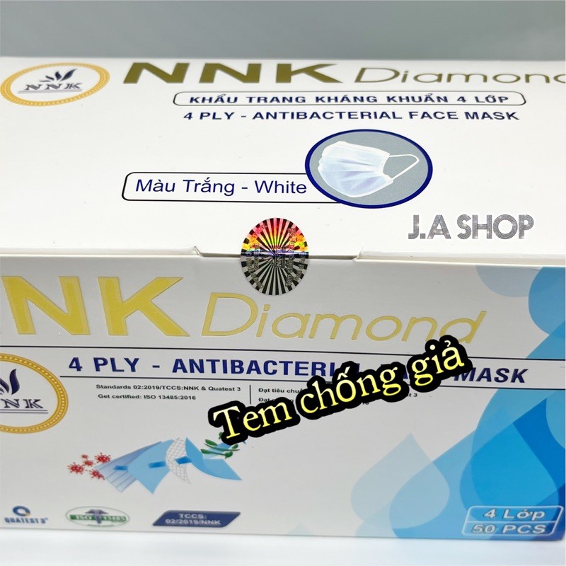 Khẩu Trang Y Tế 4 Lớp Kháng Khuẩn Chính Hãng NNK Diamond