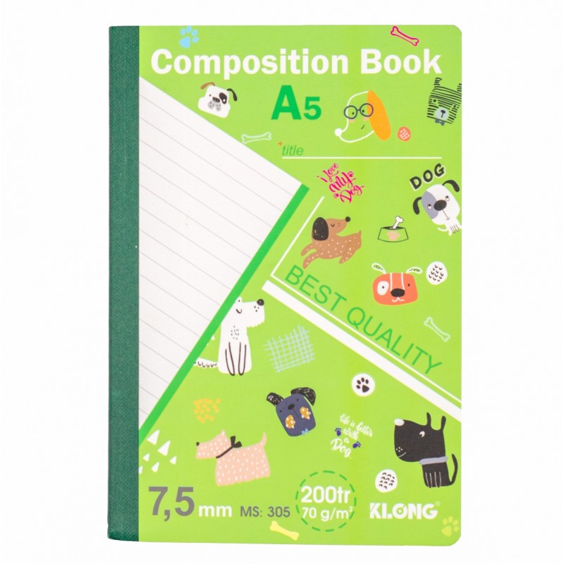 Sổ may dán gáy A5 - 200 trang KLONG 305