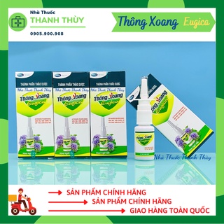 🅳🅰🆃🅴 2023 XỊT THÔNG XOANG EUGICA [Chai 15ml]- Giúp Giảm Xoang, Mũi Từ Cây Hoa Ngũ Sắc