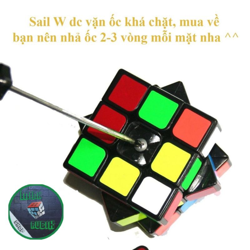 [Sốc] *Mua 1 Rubik Tặng 1 Đế*  Rubik 3x3 Qiyi Sail W Rubik 3 Tầng, Xoay Trơn Mượt!