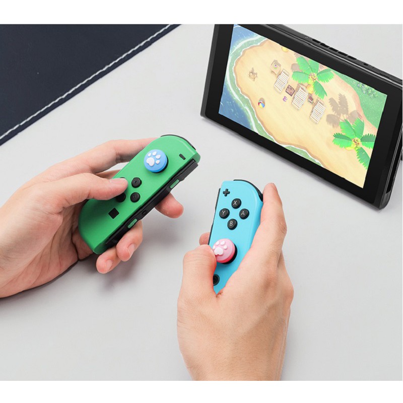 Bộ nắp nút điều khiển máy chơi game cầm tay LAMMCOU bằng silicon thích hợp cho Nintendo Switch