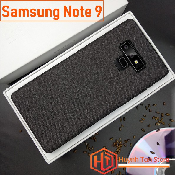 Ốp lưng Samsung Galaxy Note 9 vân vải Jean (full màu)