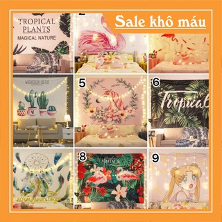 [HÀNG ĐẸP]Tranh vải treo tường trang trí decor vintage hàng loại 1 size to