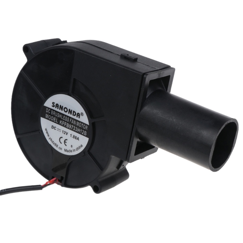 Quạt Thổi Lò Nướng BBQ Phích Cắm US 12V Với Bộ Điều Khiển Tốc Độ