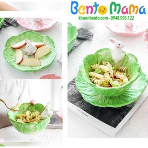 Bát/đĩa ăn dặm bắp cải thỏ - Cao cấp