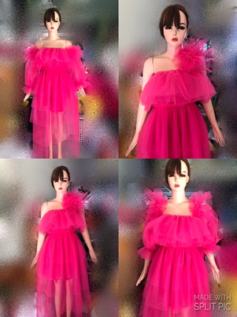 Váy von tay bồng chụp concept