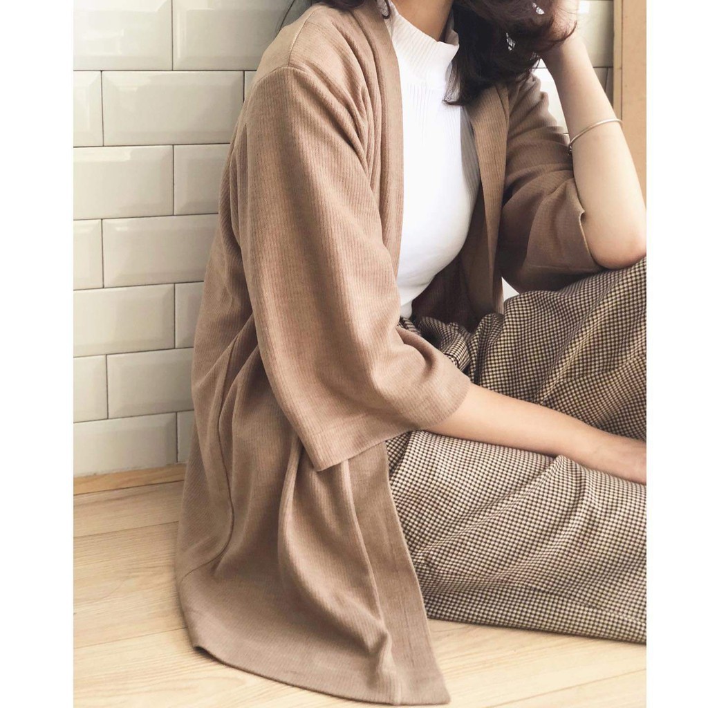 ÁO KHOÁC KIMONO LEN SIÊU TRẺ TRUNG