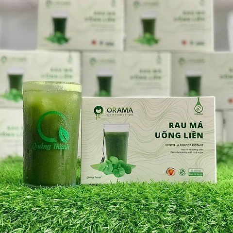 BỘT RAU MÁ ĐƯỜNG PHÈN QUẢNG THANH Hộp 150g (10 gói x 15gr) - RAU MÁ UỐNG LIỀN GIÚP GIẢI NHIỆT THANH MÁT CƠ THỂ