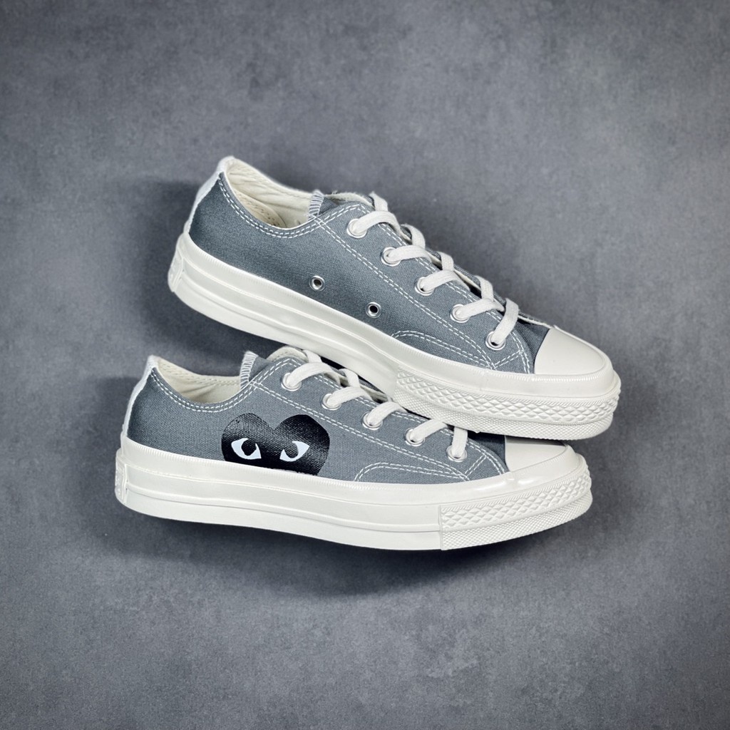 Giày Thể Thao Converse x Cdg Comme des Gar ons Play Cổ Thấp Năng Động Thời Trang Unisex