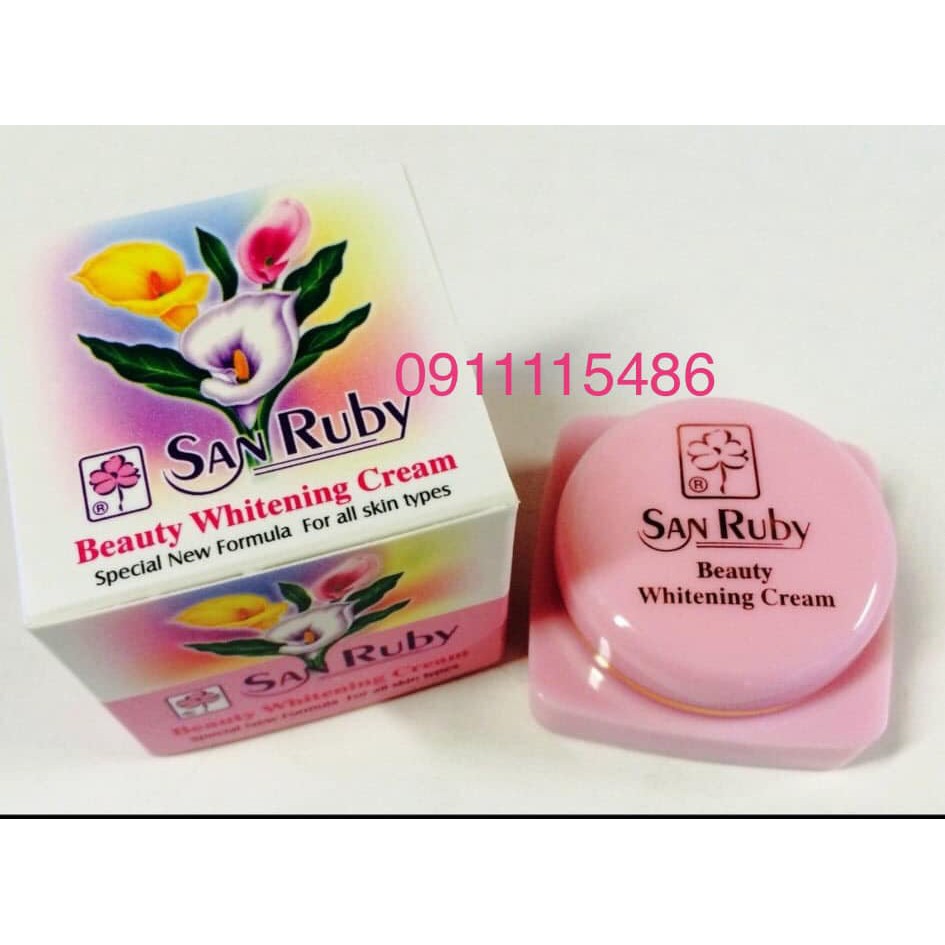 SanRuby Siêu dưỡng trắng nhanh da cao cấp hàng nhập MỸ 100%