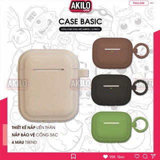 Case airpod 3, vỏ airpod pro ốp tai nghe bluetooth airpod pro phụ kiện silicon Basic 3 Tầng cao cấp Airpod 2 pro AKILO