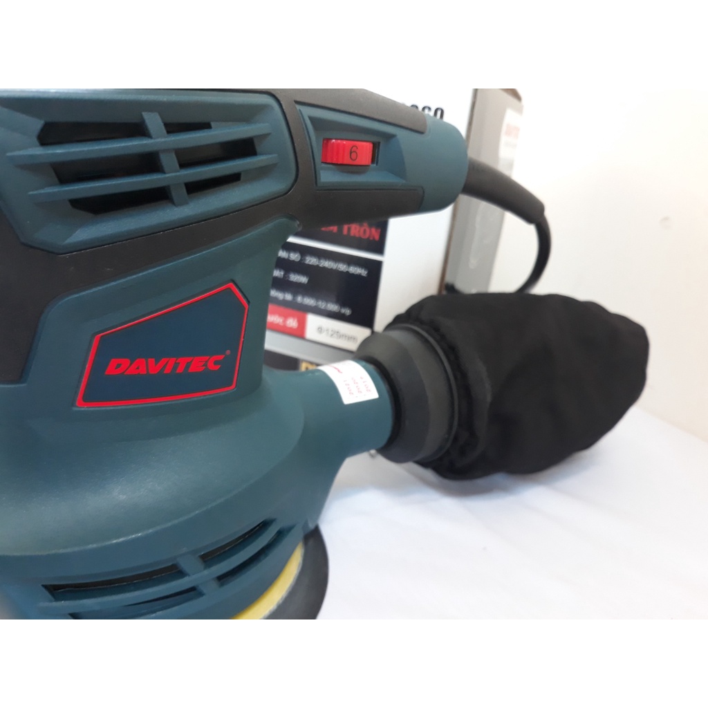 Máy chà nhám tròn DAVITEC DV3060 - công suất 320W, giá hợp lý, motor dây đồng 100%