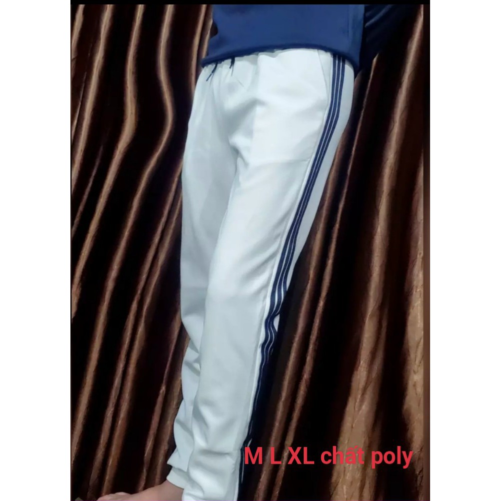 Quần Jogger Nam Nữ 3 Sọc ⚡️ GIÁ SẬP SÀN ⚡️ Chất Đẹp Form Ống Rộng Để Suông Hoặc Rút Dây Bo Gấu Vải Mịn Mềm Mát