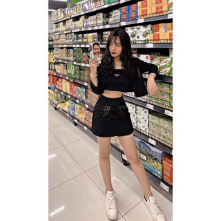 Set đồ Natthy Crystal màu đen cá tính