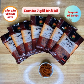 Combo 7 gói khô bò - Ông chú đồ ăn vặt