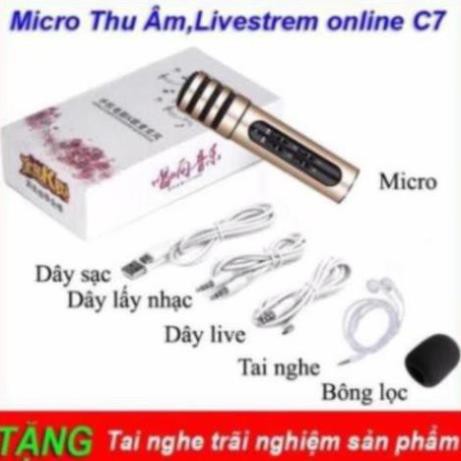 [𝘽𝙖̉𝙣 𝙉𝙖̂𝙣𝙜 𝘾𝙖̂́𝙥 2021] Micro karaoke thu âm livestream C7 kèm clip test