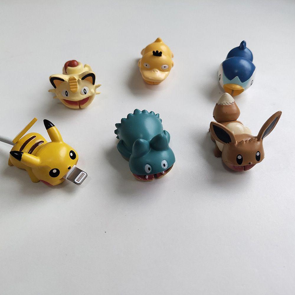 Gleens Dây Quấn Bảo Vệ Cáp Sạc USB / Tai Nghe Hình Pokemon Pikachu