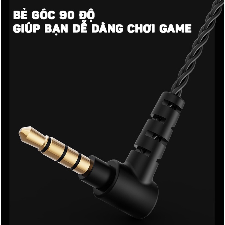 Tai Nghe Nhét Tai Chống Ồn Âm Thanh Hifi Sống Động Tích Hợp Micrô Cho Điện Thoại, Laptop, PC Live Stream TM-02 GEAR79
