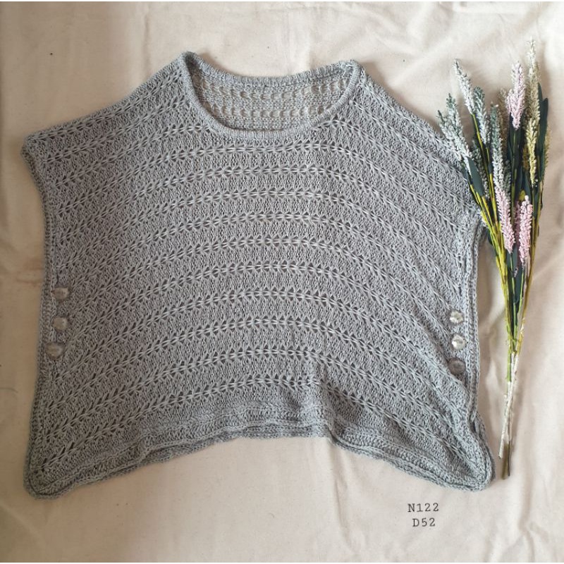 2hand- Áo len móc free sz