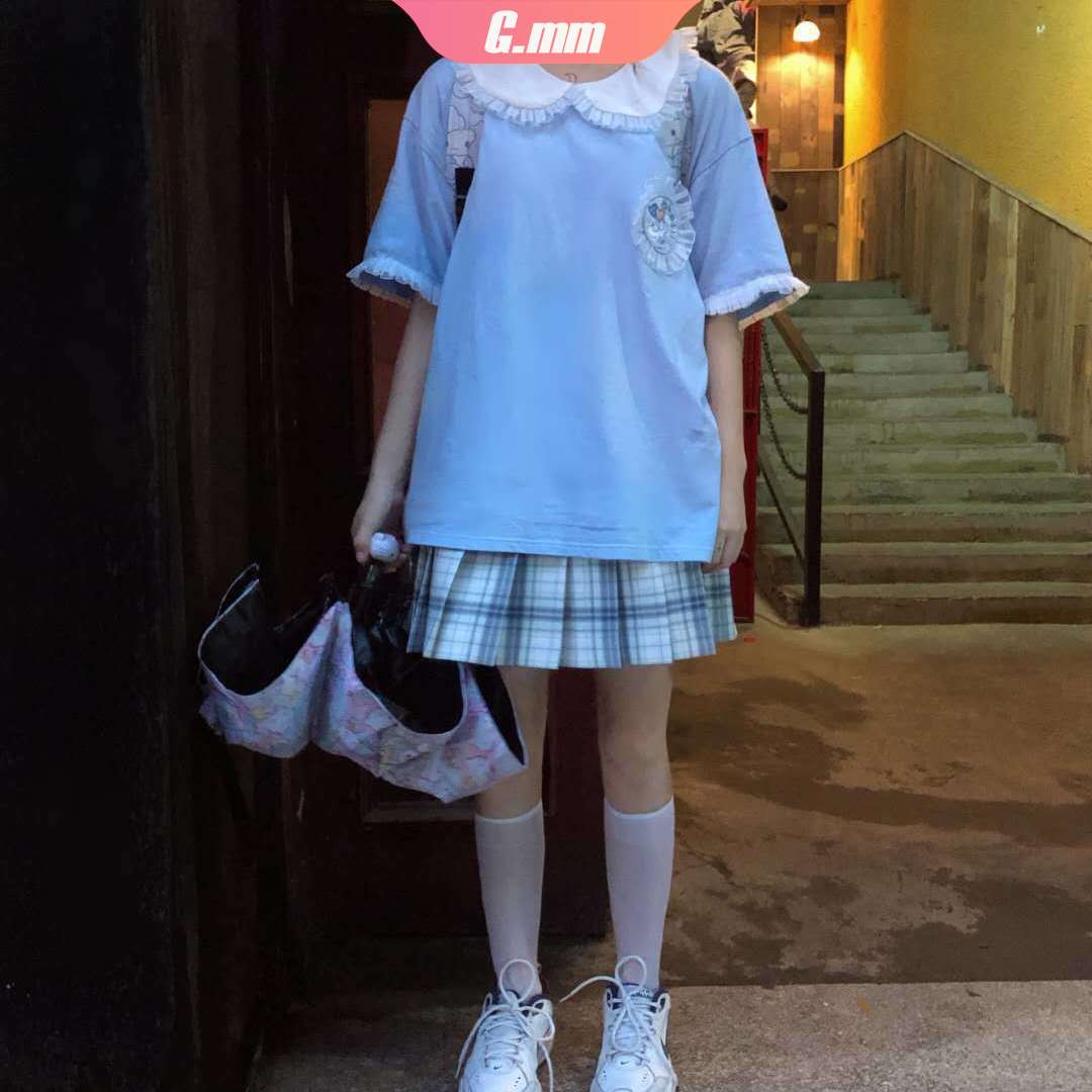 GM Áo Thun Ngắn Tay Form Rộng Phong Cách Hàn Quốc Dành Cho Nữ | BigBuy360 - bigbuy360.vn