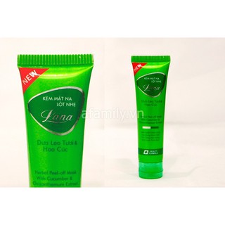 Com bo 2 típ Kem mặt nạ lột nhẹ Lana dưa leo tuýp 30g