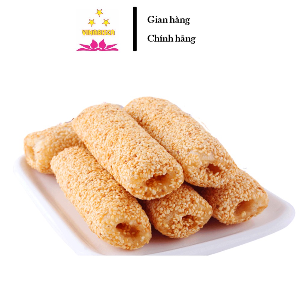 Kẹo Dồi Vừng Bông Sen Vinabisca - Đặc Sản Thơm Ngon  - Đồ ăn vặt tuổi thơ