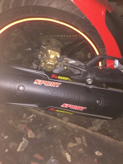 Ốp bô xe ex150 màu