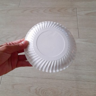 Combo Dĩa Giấy Bạc Có Muỗng 16cm - 10 Cái/xấp