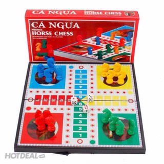 bộ bàn cờ cá ngựa cỡ đại cho bé