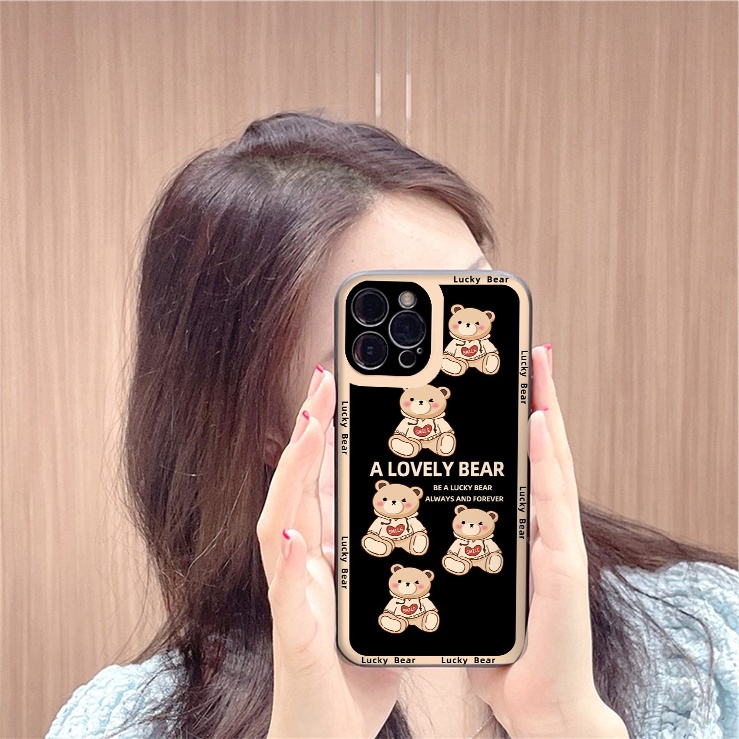 [FREESHIP] Ốp lưng iphone Play Bear cạnh vuông BVC iphone 6/6s/6plus/7/8plus/X/Xs/Xr/Xs/11/12/13/pro/max