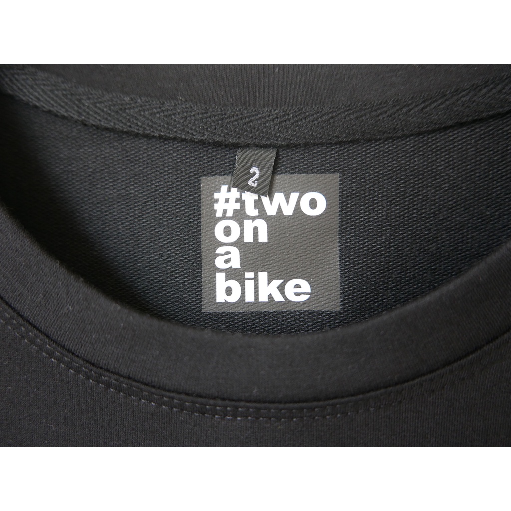 Áo thun tay lỡ màu Trơn - #twoonabike minimal tee