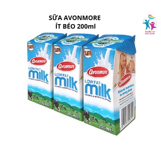 THÙNG 24 HỘP SỮA AVONMORE ÍT BÉO 200ML - Date 2.2021