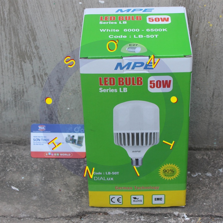 Bóng Led Bulb 12W 20W 30W 40W 50WE27 LB LBA MPE Thân Nhôm