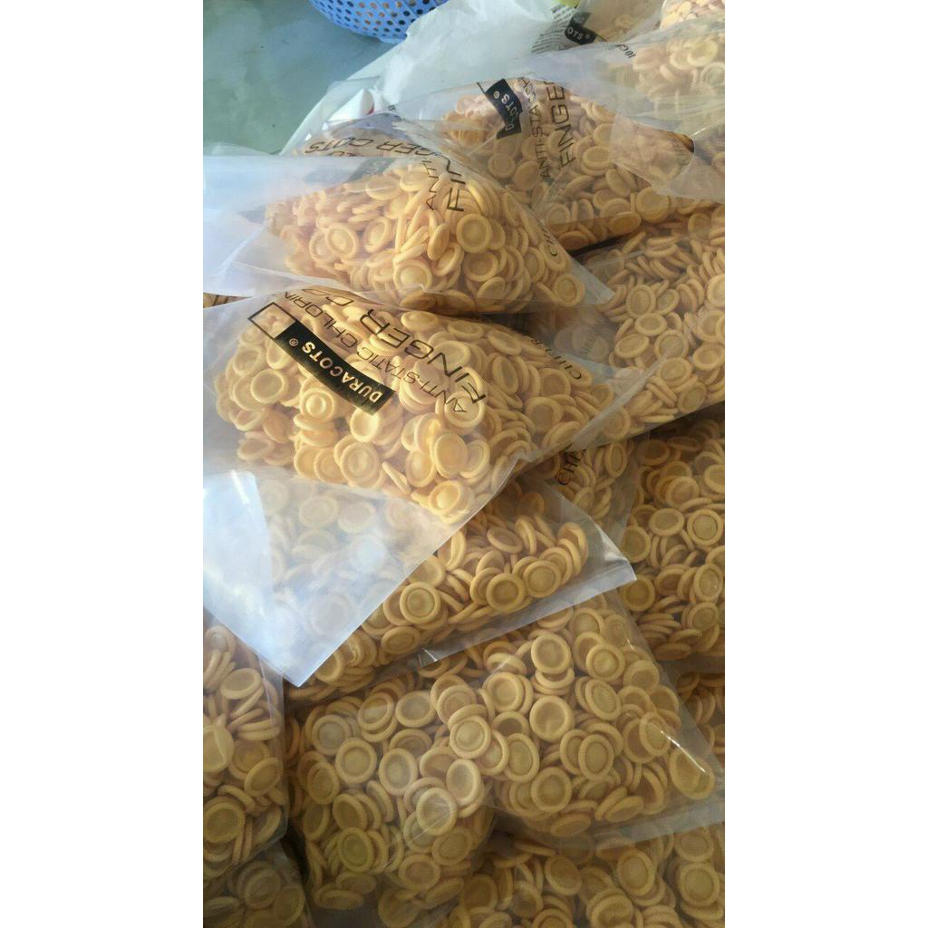 Bao ngón tay cao su y tế màu Vàng độ co giãn cao siêu bền giá rẻ