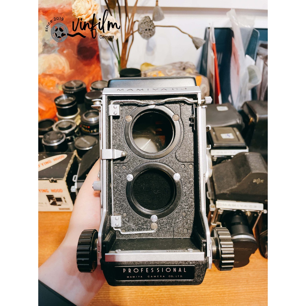 Body máy ảnh film TLR Mamiyaflex Mamiya C2, C3