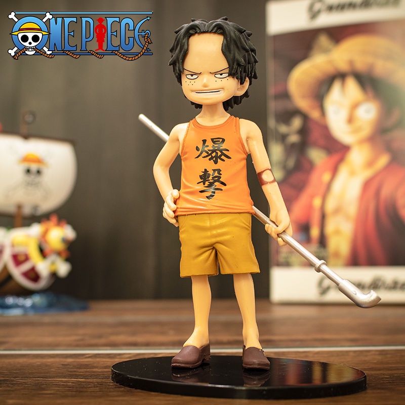 Mô hình One Piece Làm bằng tay Luffy Aissabo Sanji Sauron Thời thơ ấu Ba anh em Món quà sinh nhật Trang trí bánh xe ô tô