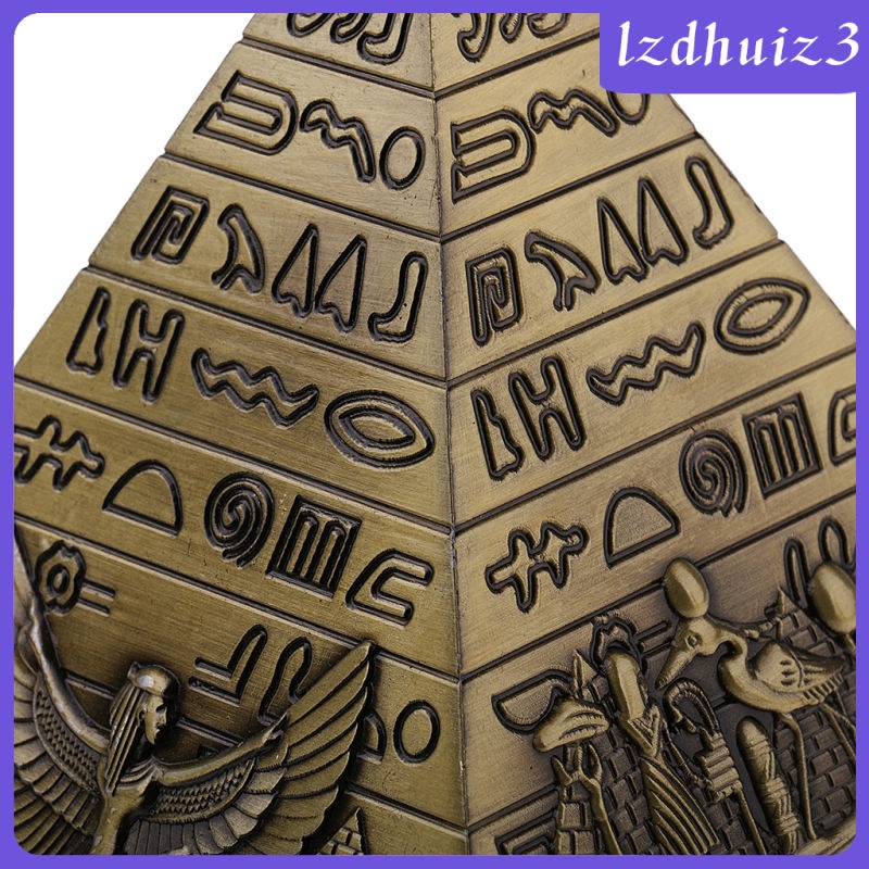 Mô hình kim tự tháp Ai Cập bằng kim loại dùng trang trí bàn làm việc