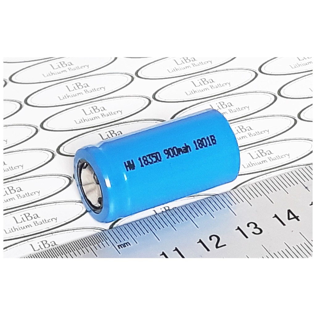 Pin Lithium 3.7V 850mAh 18350 - LiBa