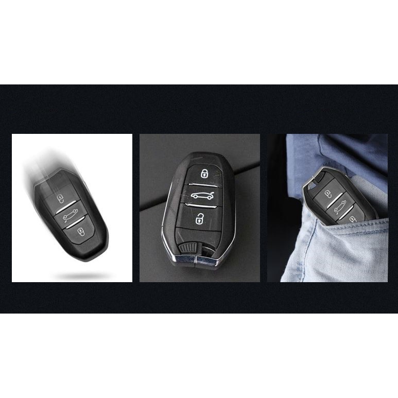Vỏ Bảo Vệ Chìa Khóa Xe Hơi Peugeot 308 / 3008 / 301 / 2008 / Smartkey 508 / 4008 / 5008 Logo 408