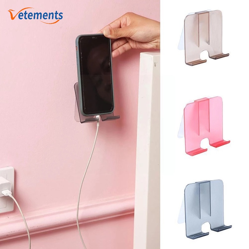 Giá Đỡ Điện Thoại Khi Sạc Gắn Tường Cố Định Bằng ABS Chống Mòn