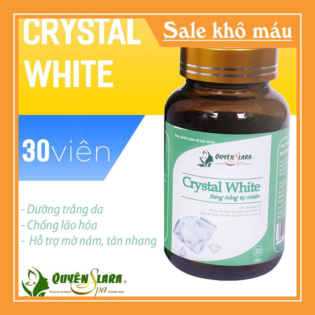 Viên Uống Trắng Da Crystal White Giúp làm giảm lão hoá da, giảm nám, sạm da Giúp da sáng mịn-.Quyên Lara | BigBuy360 - bigbuy360.vn