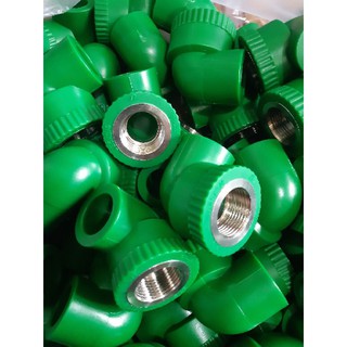 Cút Co Răng (Ren) Trong Phụ kiện Nước Nóng PPR 25 3/4 (Cút Co Ren trong 27, ống 25, nước nóng, ppr)