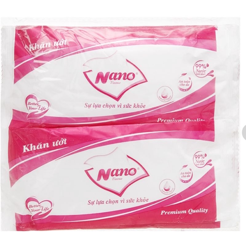 1 bịch 20 cái Khăn Ướt loại 1 dùng 1 lần