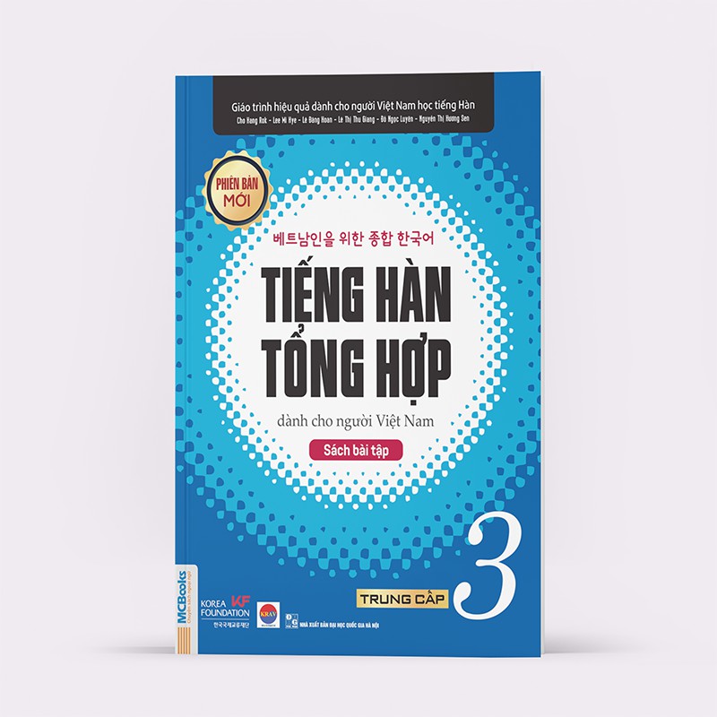 Sách – Tiếng Hàn Tổng Hợp Dành Cho Người Việt Nam - ( Sách Bài Tập )Trung Cấp 3 Bản 1 Màu (Học Kèm App Mcbooks)