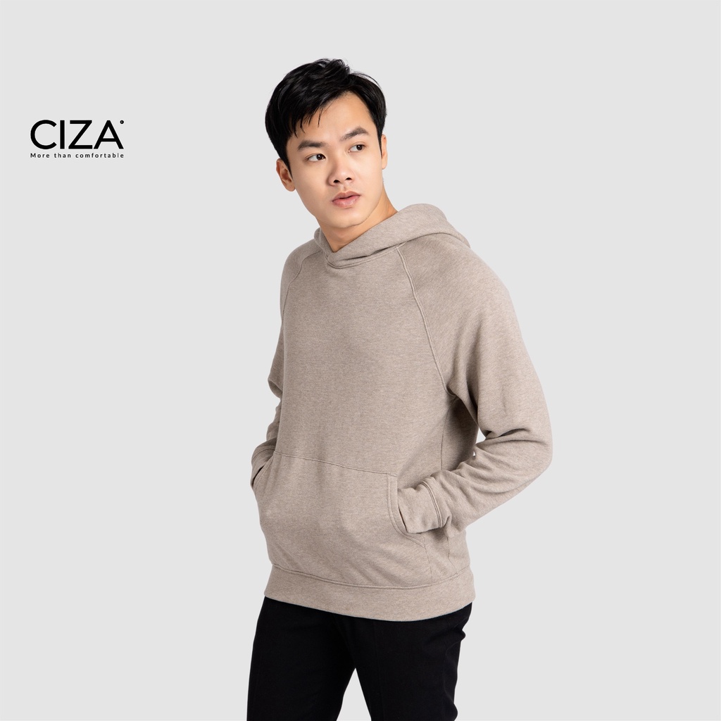 Áo hoodie dài tay nam CIZA form rộng vải nỉ chân cua sợi cotton trẻ trung cá tính  AHDR15